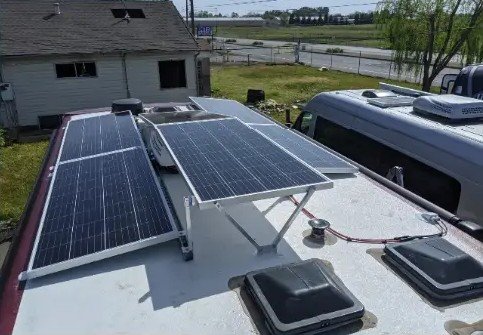 Rooftop solar installation from the official RV Solar Sacramento website
